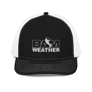 BAM Weather Trucker Cap All White Logo