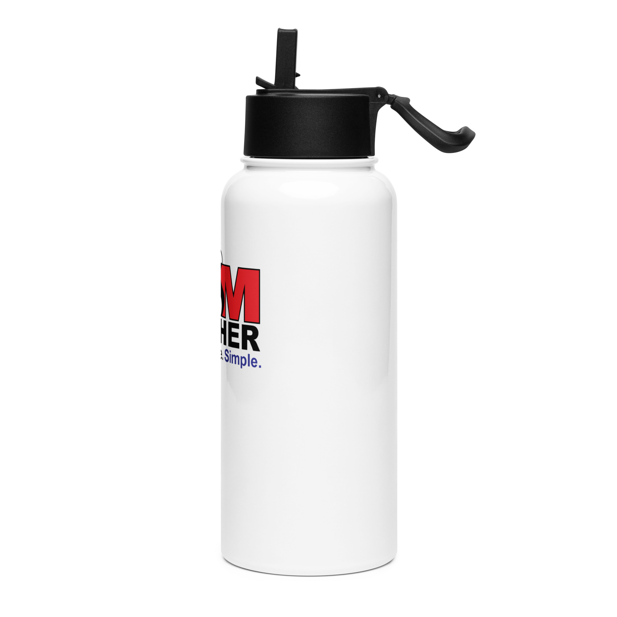 BAM Weather Stainless steel Water Bottle with a Straw Lid - Image 3